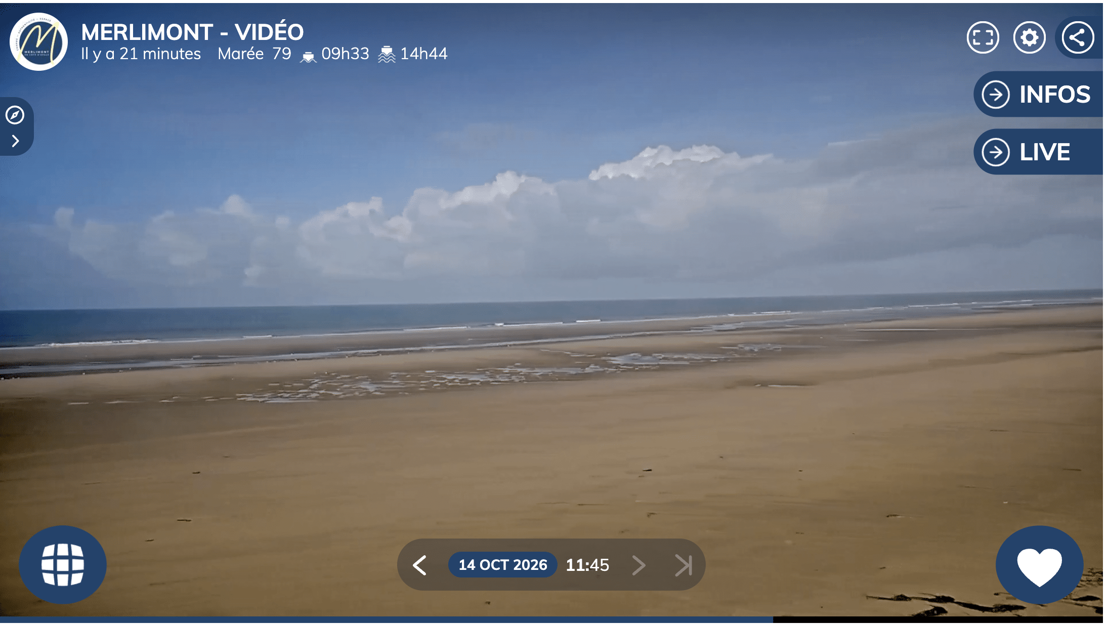 Webcam du front de mer de Merlimont-Plage